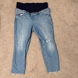 GAP Women's maternity Light Blue Straight Leg Jeans